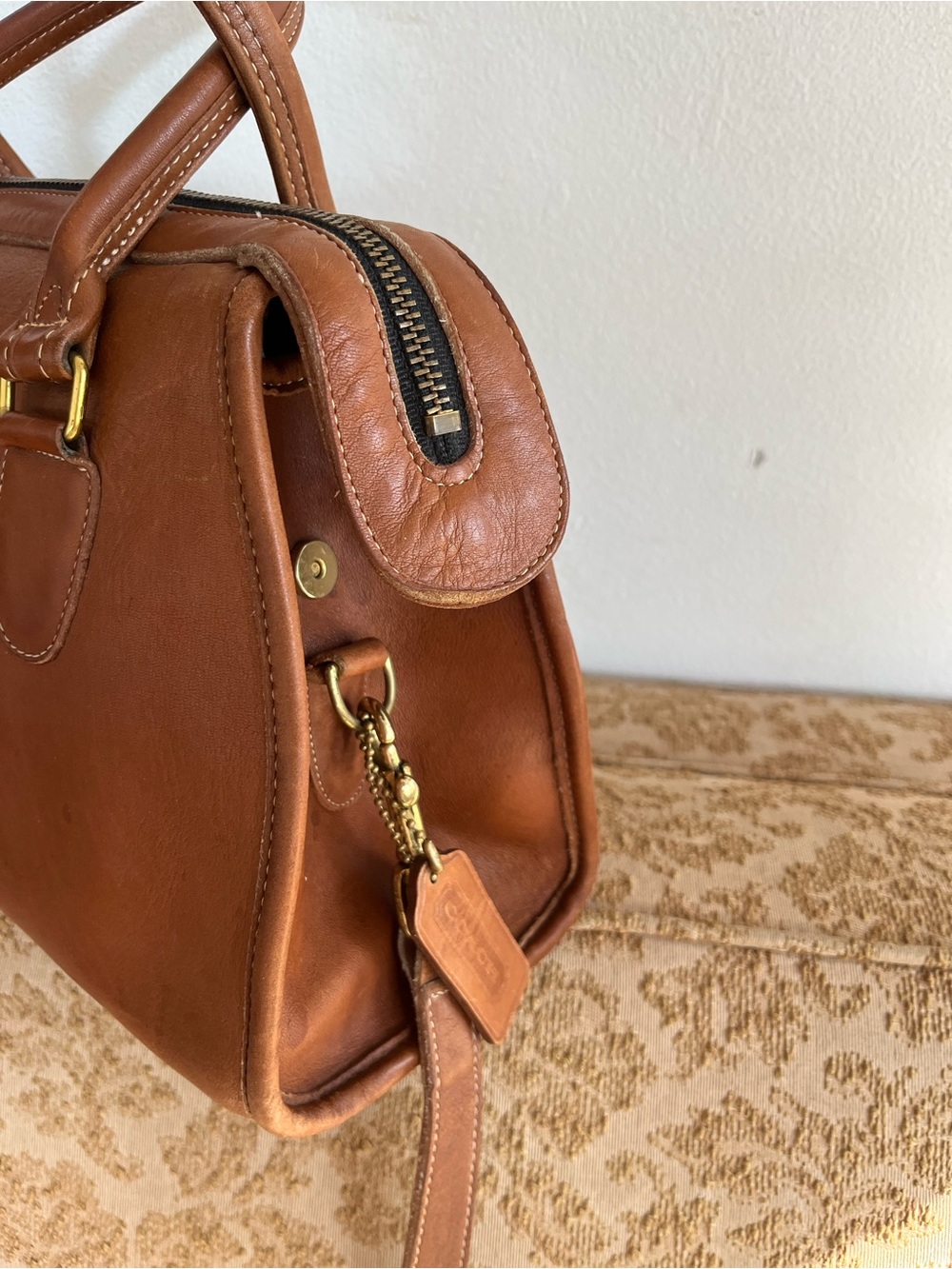Vintage COACH Broadway Satchel 9891 British Tan Leather - Picture 3 of 10